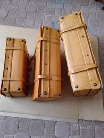Set valigie in pelle anni 60