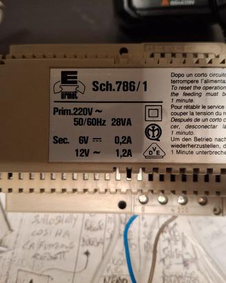 urmet 786/1 alimentatore citofonico 