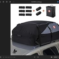 Box da Tetto Auto Box Portapacchi Auto Pieghevole