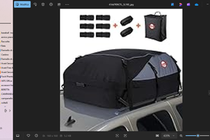 Box da Tetto Auto Box Portapacchi Auto Pieghevole