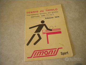 Libretto TENNIS TAVOLO regolamento tecnico FITET