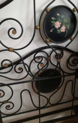 Letto singolo in ferro pieno