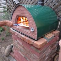 Forno a legna 70x70 per pizza Verde da esterno