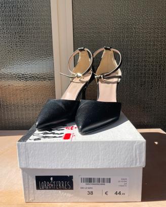 Scarpe Décolleté Lora Ferres Liz Nere Pelle Donna
