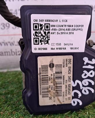 ABS MINI Countryman 1° Serie 3451 6858542-01 N47C