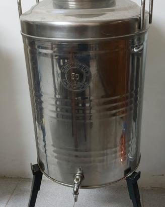 Fusto inox 50L per olio