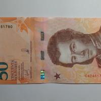 Banconota da 50 Bolivares Venezuela