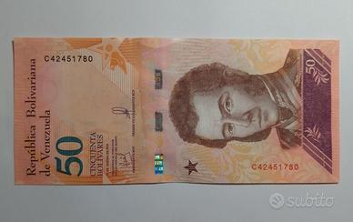 Banconota da 50 Bolivares Venezuela