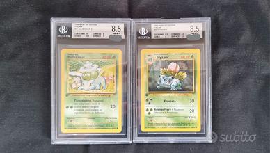 Carte pokemon prima edizione BGS 8.5 Bulbasaur  44