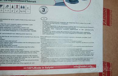 Fabbri 3A955 – Portasci e Portasnowboard Magnetico