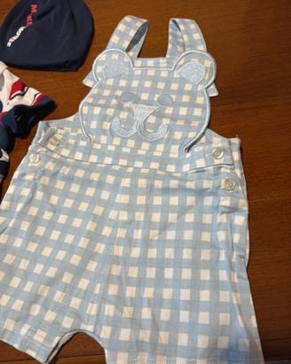 Salopette guess originale neonato 1mese estiva
