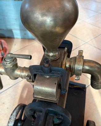 Pompa manuale da travaso in ottone a leva enologia