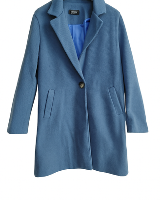 Capotto donna blu Extasy tgM in lana con bottone s