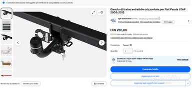 gancio traino panda 169