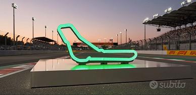 Circuito Monza LED RGB 50cm Design Formula 1 Motor