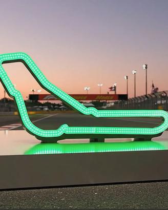 Circuito Monza LED RGB 50cm Design Formula 1 Motor