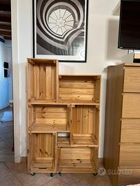 Libreria/scaffale per piante cassette Ikea