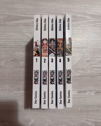 5 Manga One Piece 1-5 - Star Comics New Edition