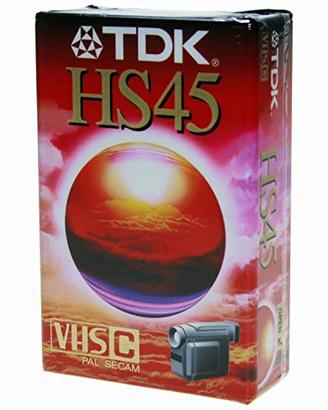 VIDEOCASSETTA TDK VHS-C HS45 - 1pz