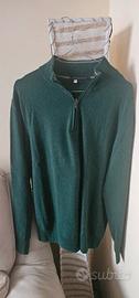 Maglione Patrizia Guidi Verde con Zip Alta