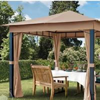 gazebo giardino con struttura ferro