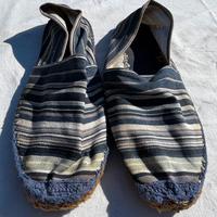 Espadrillas vintage a righe blu/bianco – unisex