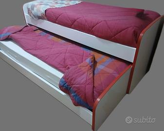 Letto Singolo Salvaspazio con 2’ Letto Estraibile
