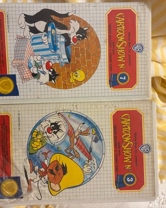 2 VHS Warner Cartoon Show N.3 + N.7 Looney Tunes