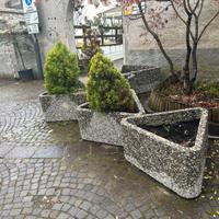 Fioriere  a pianta triangolare