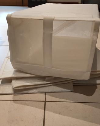 Box per scarpe 8 bianchi 4 neri