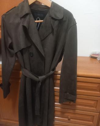 Trench in pelle scamosciata Zara