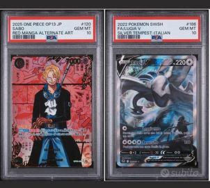 Pokemon e onepice psa 10