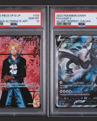 Pokemon e onepice psa 10