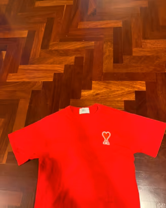 T shirt ami paris rossa taglia M