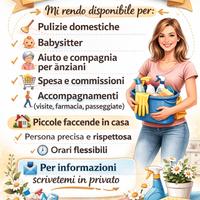 Lavoro di assistenza e aiuto domestico