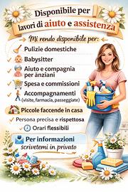Lavoro di assistenza e aiuto domestico