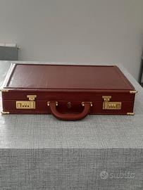 Valigetta portadocumenti in vera pelle