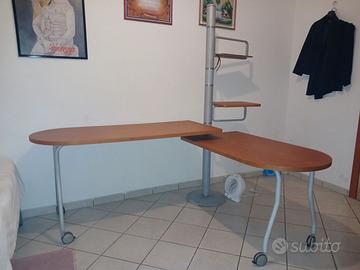 Scrivania + scrivania estraibile