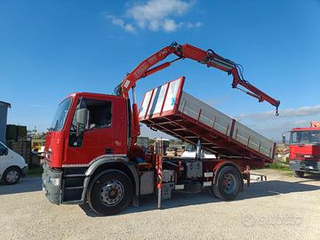 Camion Iveco EuroTech 180E27 Gru+Jib/Rib