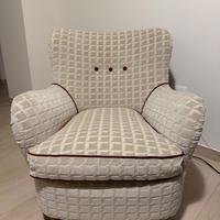 Poltrona vintage in velluto