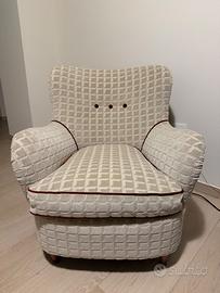 Poltrona vintage in velluto