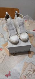 Scarpe bianche bambina da cerimonia n.34