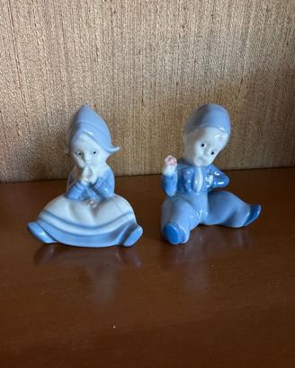 Coppia statuine Royal Copenhagen in porcellana