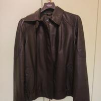 giubbotto Elena Miro pelle nera