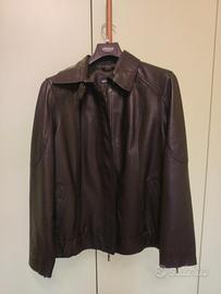 giubbotto Elena Miro pelle nera