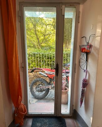 Porte in ferro con doppio vetro