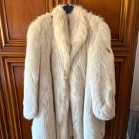 Pelliccia di vera volpe bianca