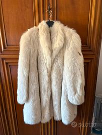 Pelliccia di vera volpe bianca