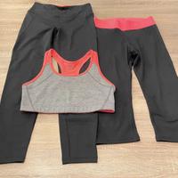 Set palestra tre pezzi H&M Sport nuovo