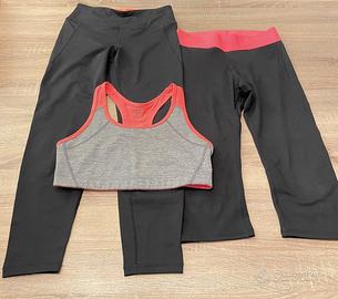 Set palestra tre pezzi H&M Sport nuovo